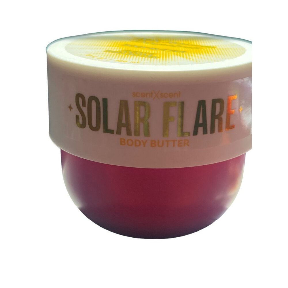 Solar Flare Body Butter Pink Hibiscus Dragonfruit Cocoa Shea Butter 10 Oz